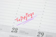 Fußpflege Termin im Kalender notiert