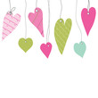 Vector: Cute vector background with vintage hearts Cute vector background with vintage hearts