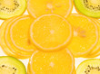 lemon and kiwi fruit