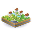 Village houses