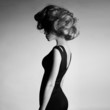 Foto: Young beautiful lady in elegant dress Young beautiful lady in elegant dress