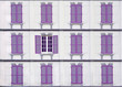Façade volets violets
