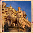 Campidoglio, musei capitolini, Roma, dioscuro