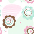 Vintage seamless floral background