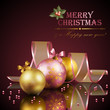 Christmas background with balls