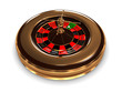 Roulette with years isolated on white background. 3D image