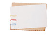 Colour paper with a paper clip