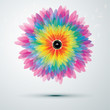 Big rainbow flower with speaker Big rainbow flower with speaker