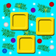 Illustration: Christmas hanging frames Christmas hanging frames