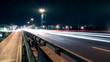 Traffic in city at night. Night city with lights from cars Traffic in city at night. Night city with lights from cars