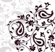 paisley floral pattern swatch, India