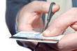 hands scissor a bank map hands scissor a bank map
