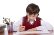 boy drawing house