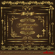 Gold calligraphic design elements vol2 Gold calligraphic design elements vol2