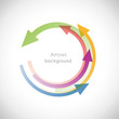 Rainbow Arrows Background # Vector