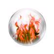 burning gas bubble