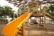 Climbing frame in a childrens play area