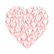pink bubble heart