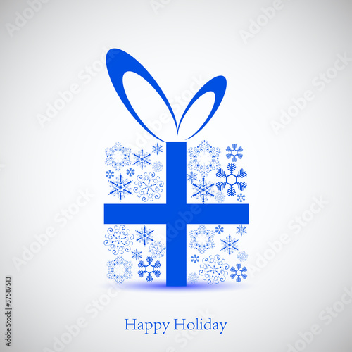 Vector: cnowflakes gift for your holiday. Vector background cnowflakes gift for your holiday. Vector background