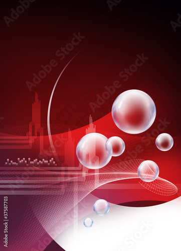Illustration: red company template red company template