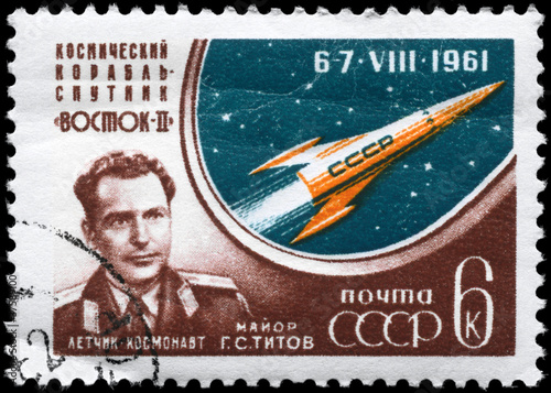 Photo: USSR - CIRCA 1961 Major Titov USSR - CIRCA 1961 Major Titov