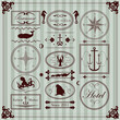 Vintage seafood restaurant frames and elements illustration Vintage seafood restaurant frames and elements illustration