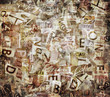 Illustration: Grunge textured background Grunge textured background