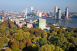 View of part of Rotterdam city and park from Euromast tower - N View of part of Rotterdam city and park from Euromast tower - N