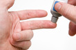 Pricking Finger for Blood