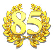 85 eightyfive number laurel wreath