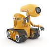 Futuristic robot talk.  Artificial intelligence concept. 3D isol