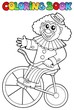 Coloring book with happy clown 4 Coloring book with happy clown 4