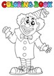 Coloring book with happy clown 7 Coloring book with happy clown 7
