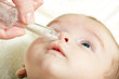 Newborn and suction runny nose