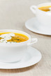 Fresh pumpkin soup