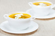 Fresh pumpkin soup