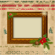 decorative Christmas frame design decorative Christmas frame design