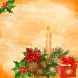 Christmas decoration with a candle Christmas decoration with a candle
