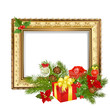Christmas ornament frame with gifts Christmas ornament frame with gifts