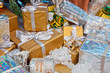 many gifts under the Christmas tree many gifts under the Christmas tree