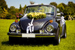 Black wedding car