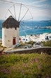 Windmill in Greece, portrait