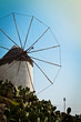 Windmill in Greece, portrait