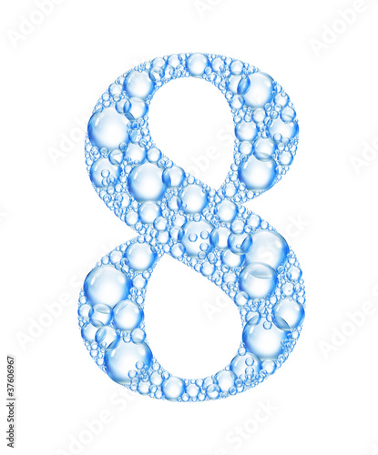 Illustration: bubble number 8 bubble number 8