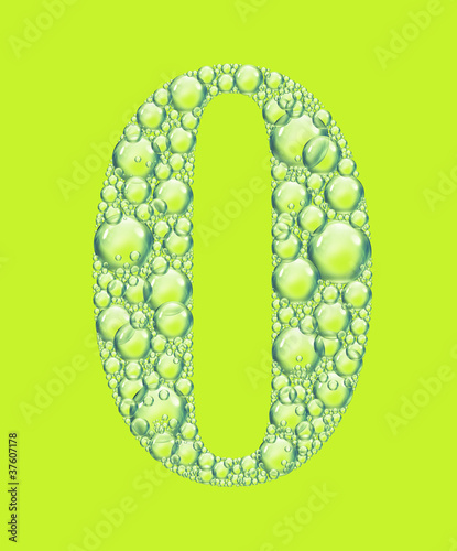 Illustration: green zero bubbles green zero bubbles