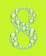 green eight bubbles
