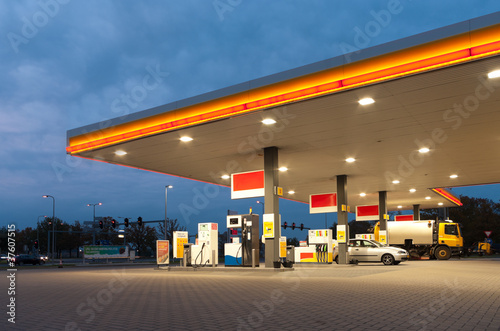 Photo: gas station gas station