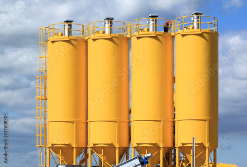 Photo: Concrete factory. Concrete factory.