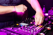 DJ's hands