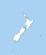 Map of New Zealand